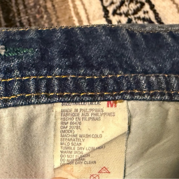 Vintage Tommy Hilfiger Blue Denim Overalls with Logo Straps - Picture 4 of 4